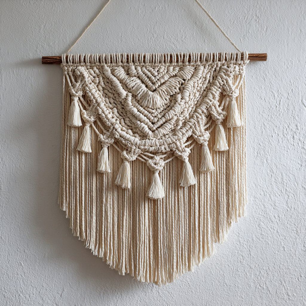 Boho Macrame Wall Hanging: Natural Cotton Art for Cosy Spaces
