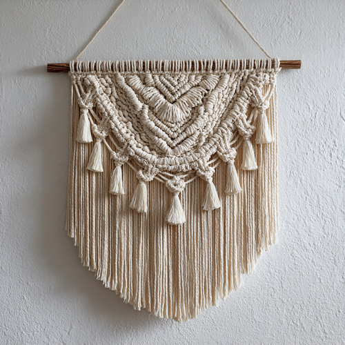 Boho Macrame Wall Hanging: Natural Cotton Art for Cosy Spaces