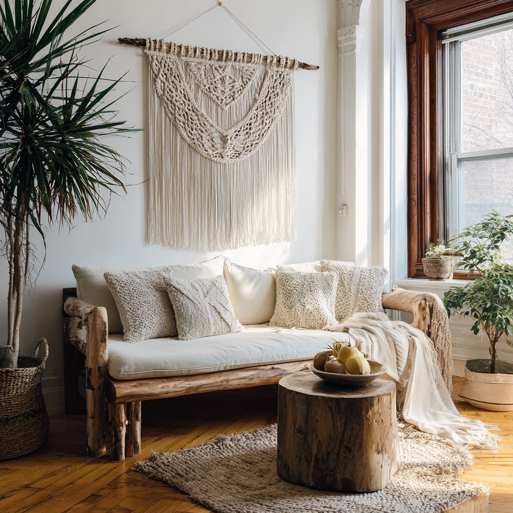 Boho Macrame Wall Hanging: Natural Cotton Art for Cosy Spaces