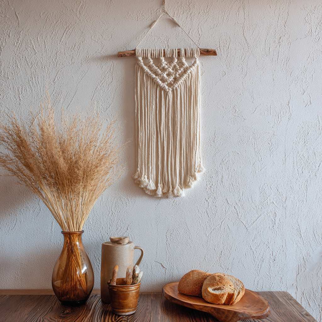 Boho Macrame Wall Hanging: Natural Cotton Art for Cosy Spaces