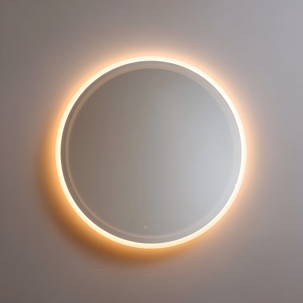 LED Mirror Wall Decor: Modern Vanity Light with Touch Control