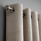 Linen Texture Blackout Curtains—Stylish Light Control