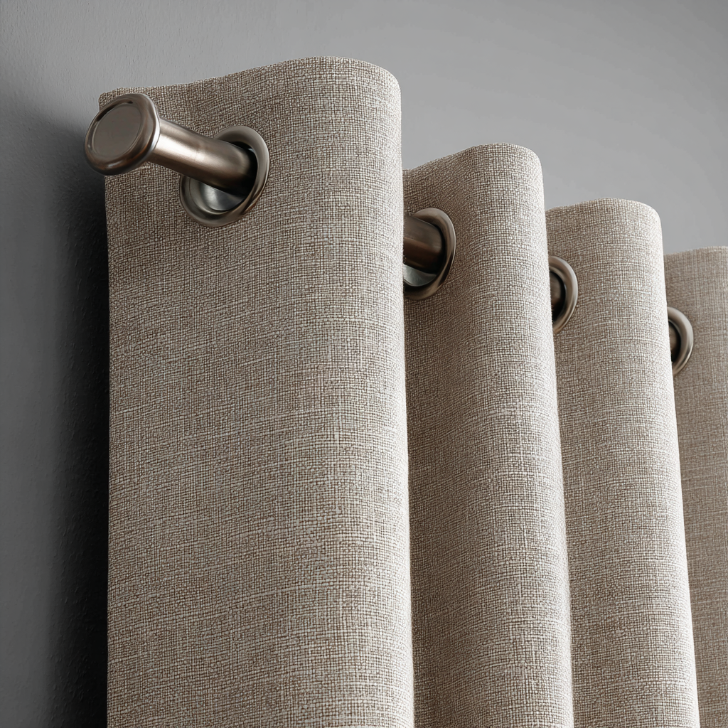 Linen Texture Blackout Curtains—Stylish Light Control